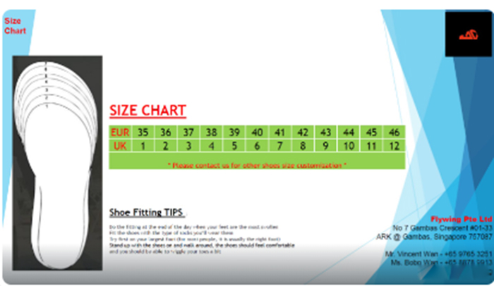 Sizing Chart